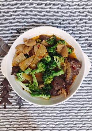 綠花椰腸旺 的食譜成品照片