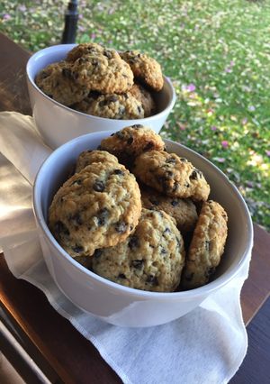Una foto de Cookies de avena y chips de chocolate🍪