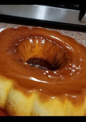Una foto de Flan de Queso en Baño María