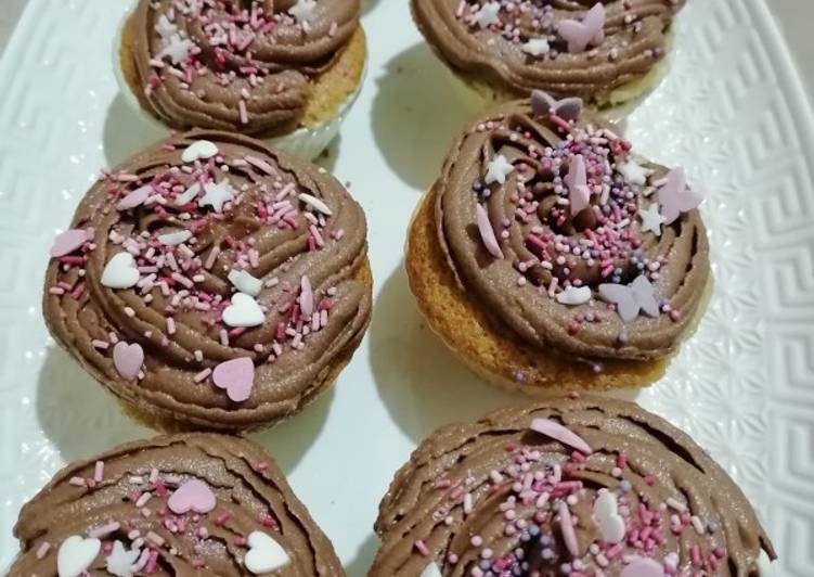 Recette Délicieuse Cupcakes topping chocolat