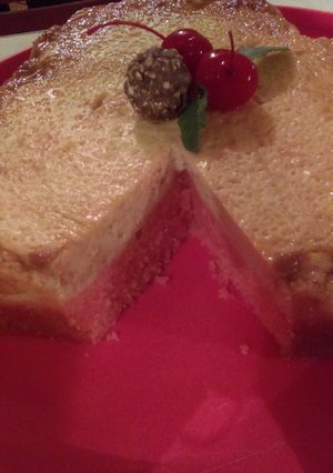 Una foto de Pastel imposible de fresa