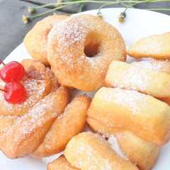 รูปของ Odading mang oleng / donat ubi jalar