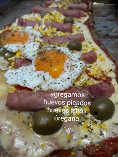 Una foto de Matambrito a la pizza
