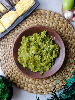 Foto resep Sambal Ijo Terong Ungu Tahu Singkong untuk Diet