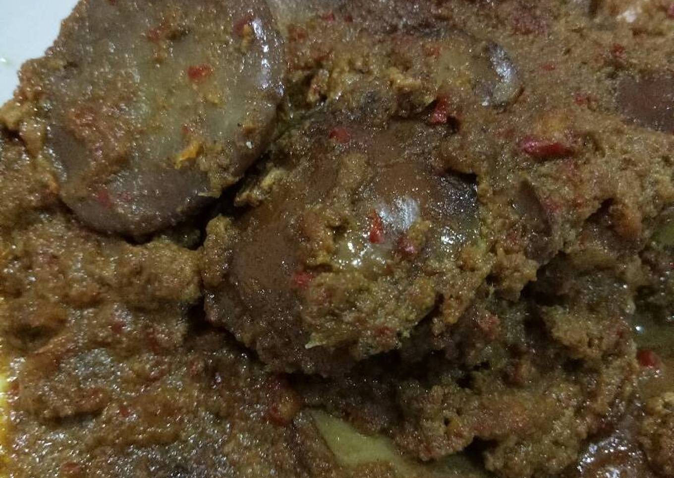 Rendang jengki (jengkol)