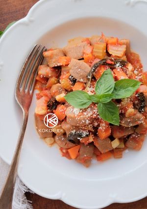 蕃茄全麥豆腐麵疙瘩 的食譜成品照片