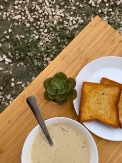 صورة لوصفة شوربة الفطر