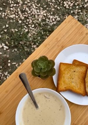 صورة لوصفة شوربة الفطر