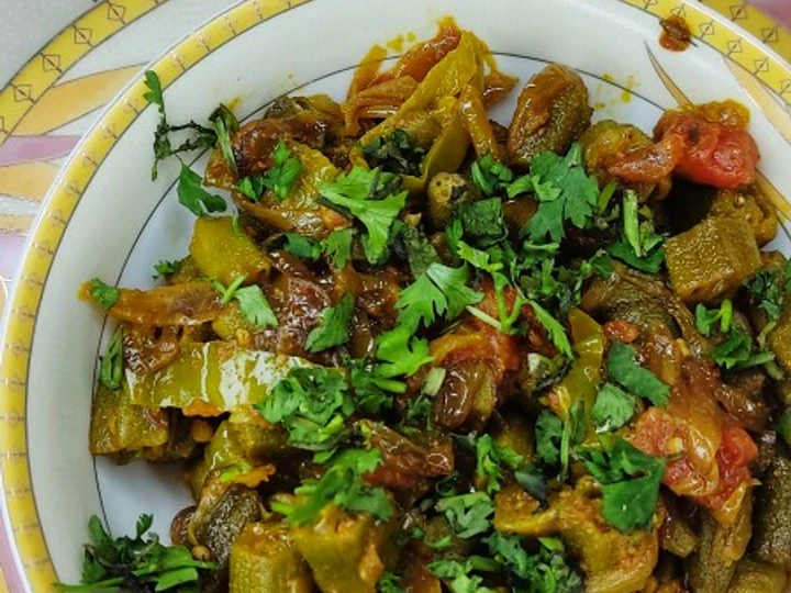 Easy Way Make Achari Bhindi Fry which Delicious