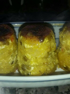 Una foto de Muffins de arroz primavera