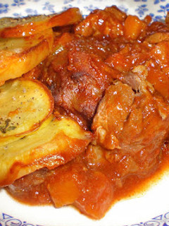 Una foto de Carne guisada con cerveza negra