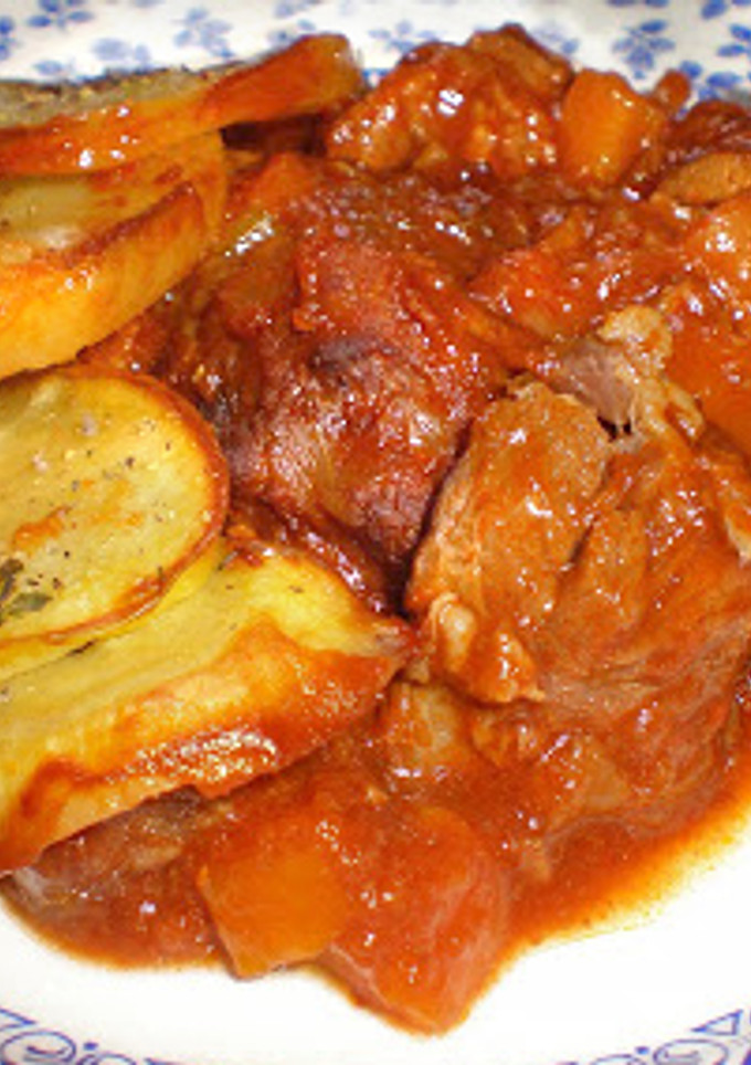Una foto de Carne guisada con cerveza negra