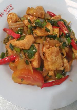 Foto resep Udang dan Tahu Pedes Manis