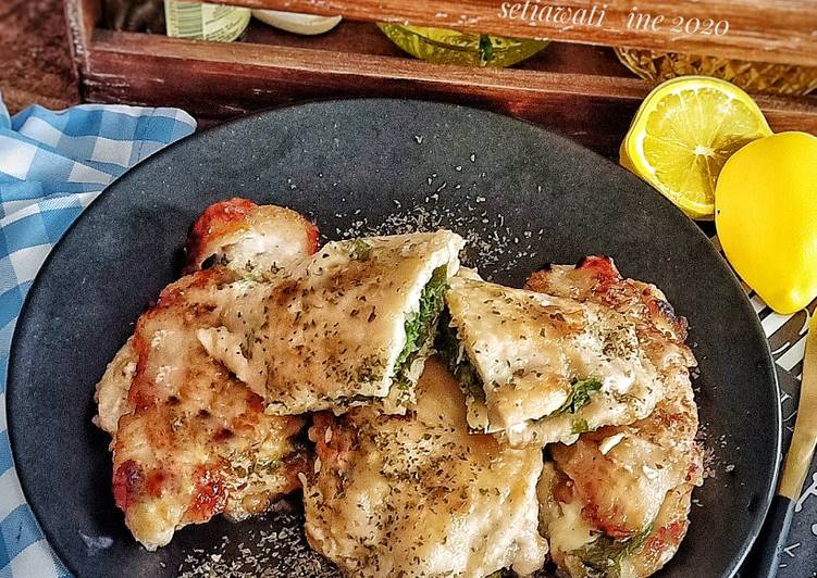 Resep Ayam Panggang Isi Bayam Keju | Cara Bikin Ayam Panggang Isi Bayam Keju Yang Paling Enak