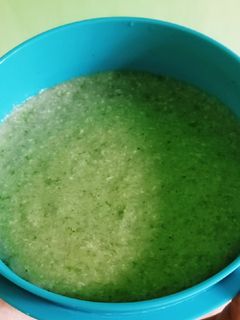Foto resep Bubur Ayam Buncis Sawi Hijau Mpasi 6 bulan+