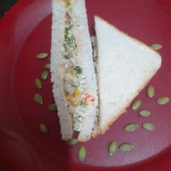 A picture of 🥪Paneer, Hung Curd Sandwiches🥪 (Fireless, No Mayo, No Cream, No Cheese Recipe) -- Healthy & Yummy.