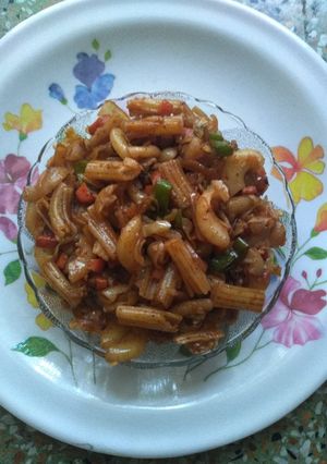 મિક્સ વેજ મેક્રોની એલ્બો પાસ્તા (Mix Veg Macaroni Elbo Pasta Recipe In Gujarati) રેસીપી મુખ્ય ફોટો