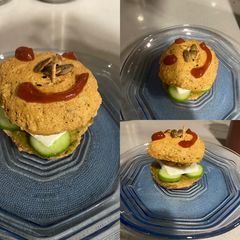 A picture of High protein mosoor dal burger.