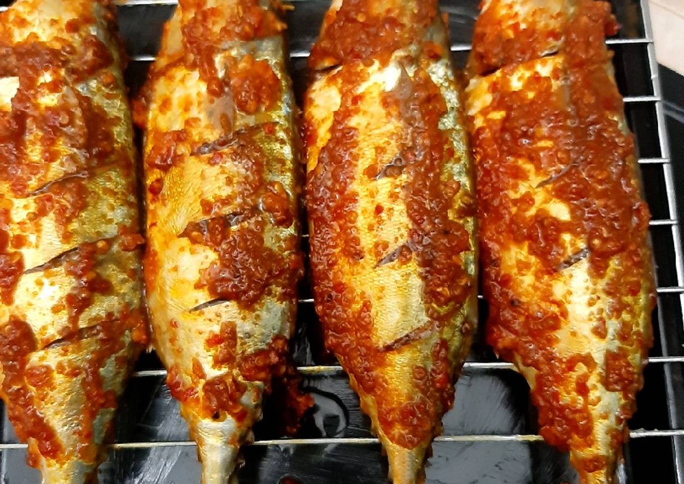 Ikan gembung bakar pakai oven