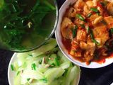 Mâm cơm cực đơn giản 100k