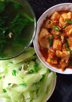Hình của món Mâm cơm cực đơn giản 100k.
