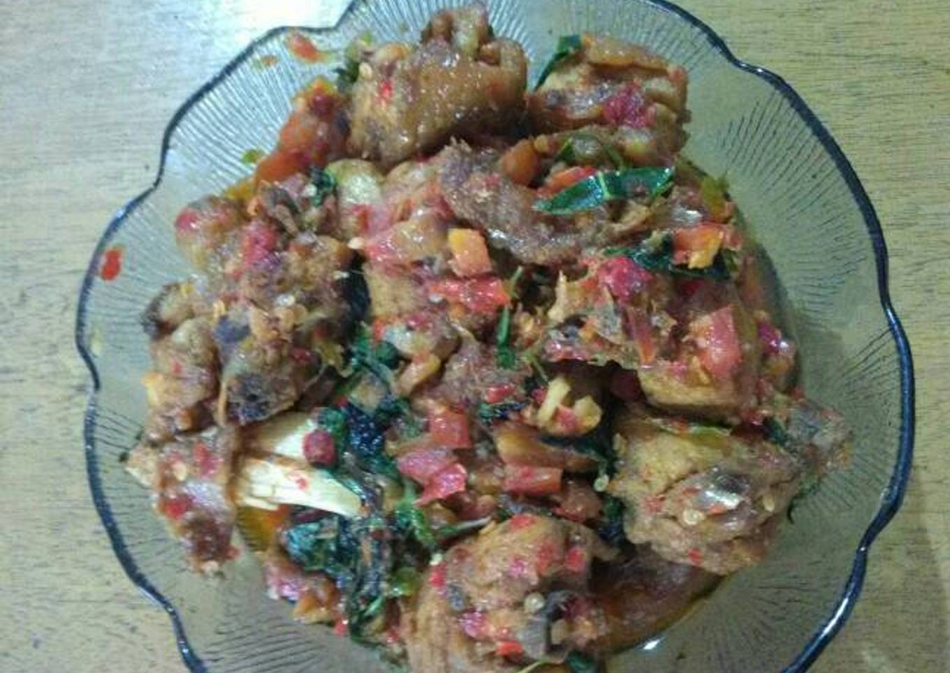 Ayam goreng kemangi rica-rica