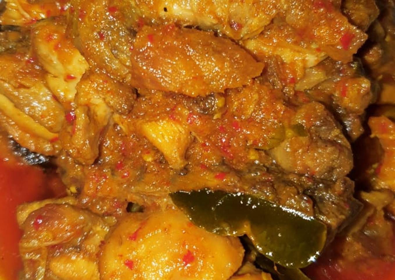 Ayam rica2 tanpa kemangi