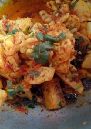 A picture of Aloo Ghobi.