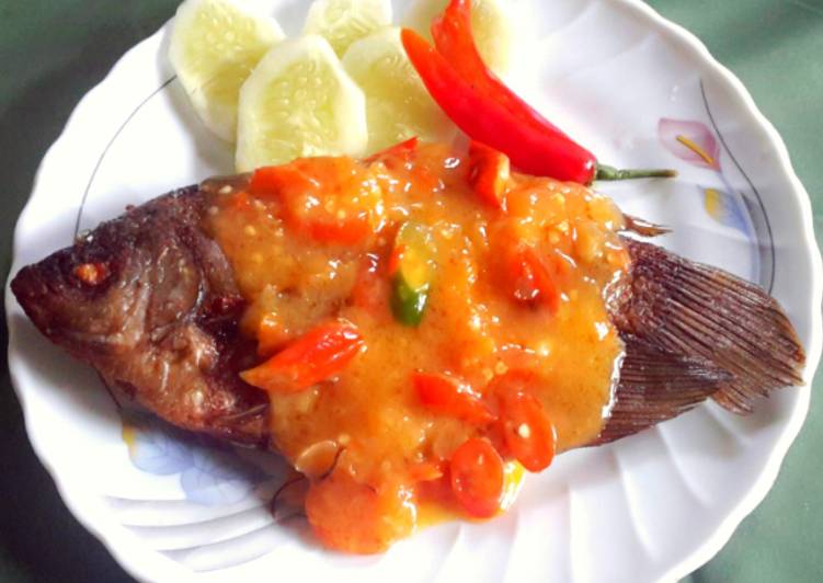 Cara Gampang memasak Gurame balado cantiks yang praktis