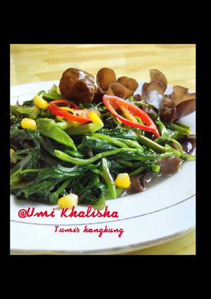 Foto resep Tumis kangkung jamur kuping