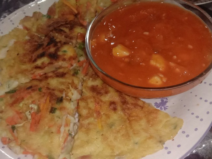 Resep Fuyunghai with Tomato Chicken Sauce Anti Gagal