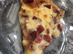 Una foto de Tarta light de pastrón y queso Port Salud Light