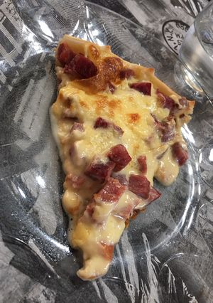 Una foto de Tarta light de pastrón y queso Port Salud Light