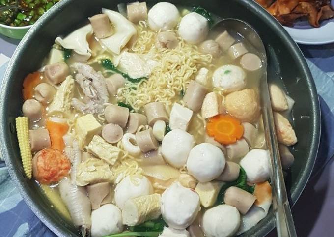 Shabu-shabu kaldu ayam