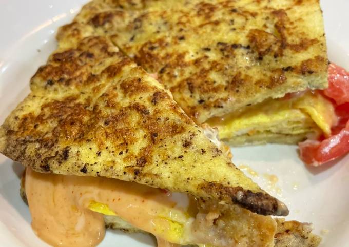 Langkah Mudah untuk Menyiapkan Egg chicken mentai Toast yang Bisa Manjain Lidah