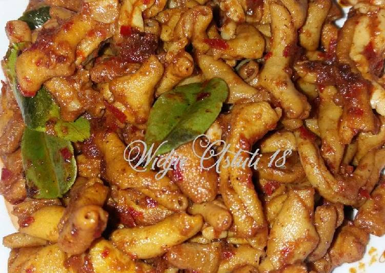 Resep Usus Ayam Bumbu Habang Anti Gagal
