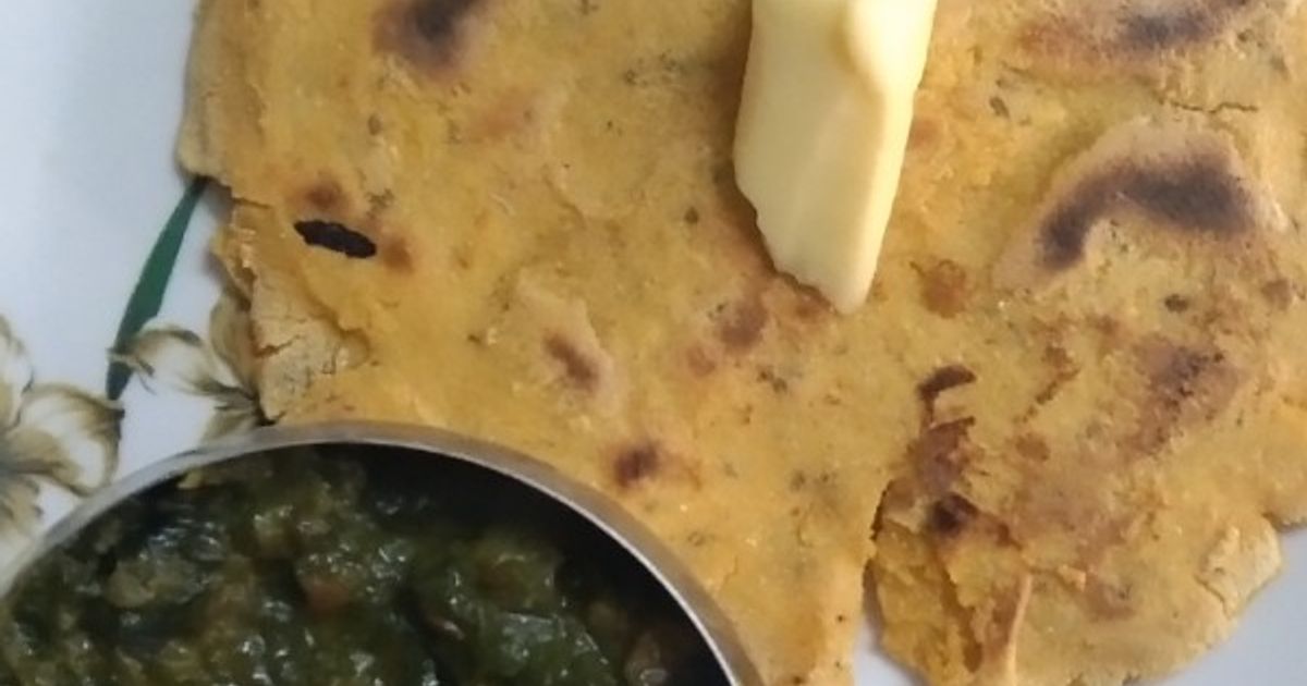 Pathan Ki Roti Sarson Ka Saag Aur Makki Ki Roti Recipe by Mona Puri - Cookpad