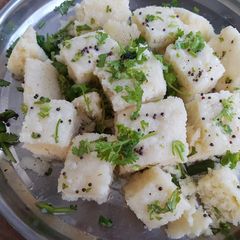 Sooji dhokla A picture of Sooji dhokla.