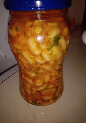 Una foto de Escabeche de Porotos picante