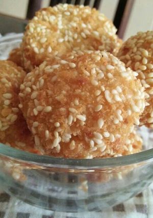 Foto resep Pisang pasir krispi wijen