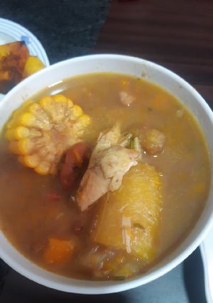 Una foto de Sopa de frijoles