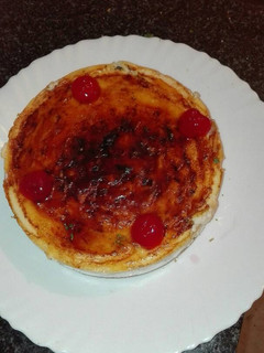 Una foto de Tarta de arroz con leche con azúcar quemada