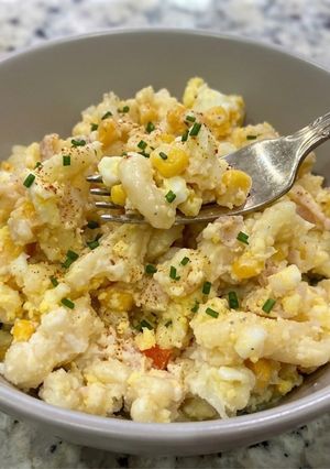 Una foto de Ensalada Fria de macarrones
