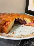 Gâteau « cœur sanglant » aux deux prunes