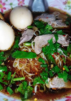 รูปของ บะหมี่เป็ดพะโล้ตรุษจีน 2562 เฮงเฮงเฮง