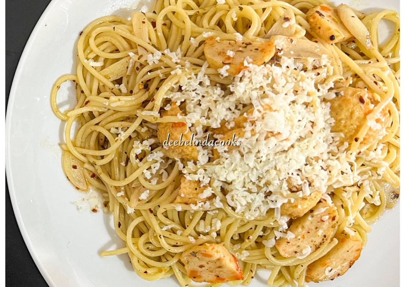 Spaghetti Aglio Olio Bakso Lobster