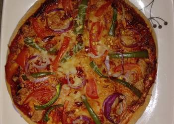How to Make Delicious Onion Capsicum PIZZA Italian Cuisine