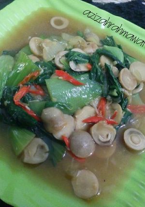 Foto resep Tumis pokcoy jamur saus tiram