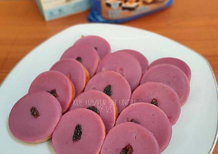 Resep KUE LUMPUR UBI UNGU Tanpa santan | cara pembuatan KUE LUMPUR UBI UNGU Tanpa santan Yang Lezat Sekali