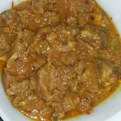 Spicy mutton karahi A picture of Spicy mutton karahi.
